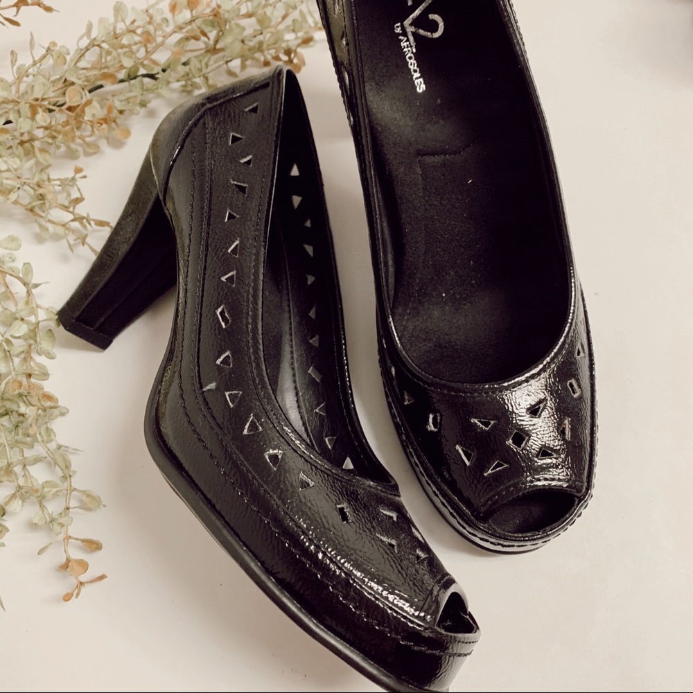 Peep Toe Heels with Cutouts